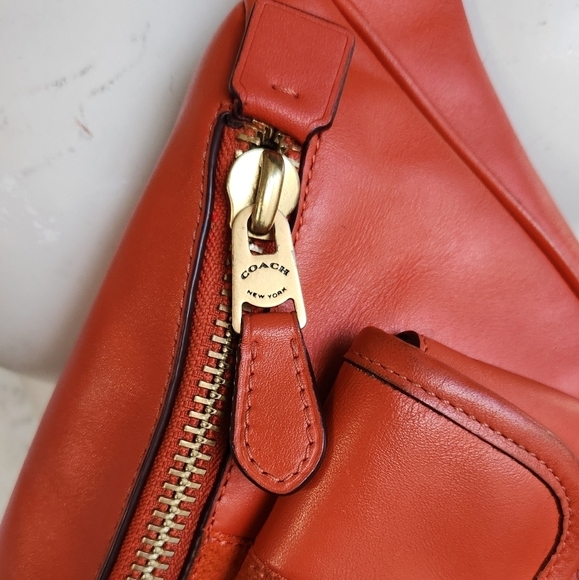 HERITAGE BELT BAG WITH SUEDE STRIPE (COACH C4033)B4/MANGO - Picture 9 of 13